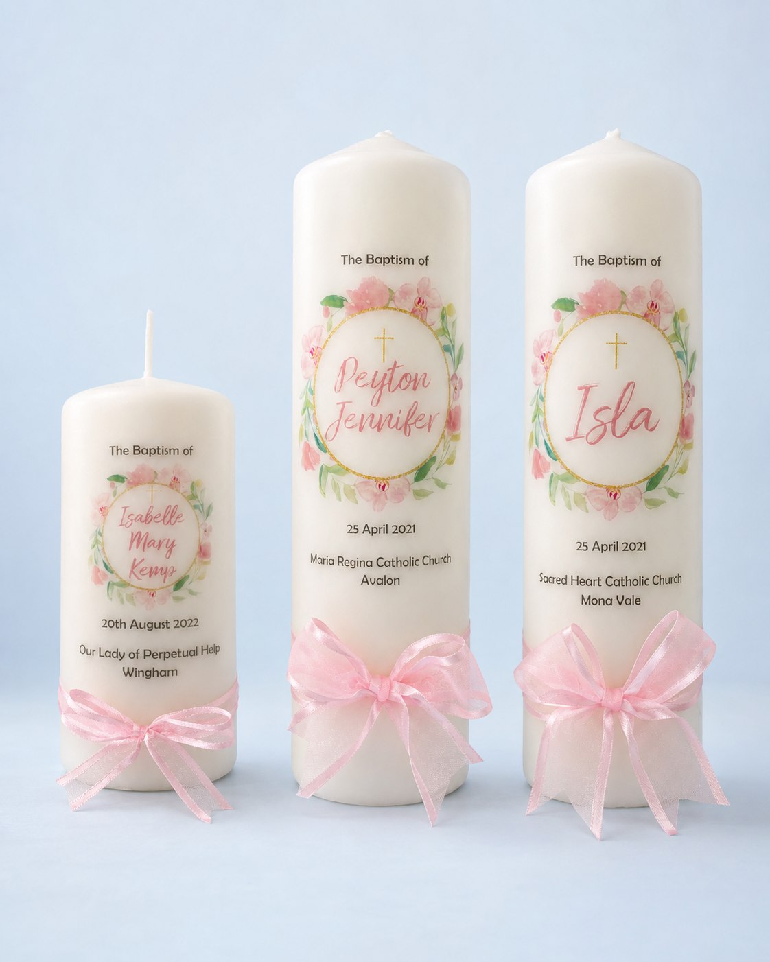Isla Baptism Candle by Flame of Faith